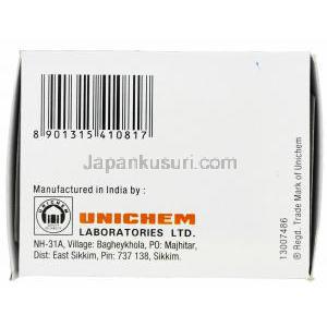 セルタ,ゾロフトジェネリック,　セルトラリン　25mg　製造元： Unichem